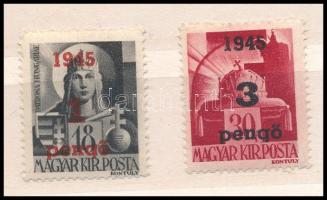 Nagyvárad 1945 Hadvezérek 1P/18f + 3P/30f, Bodor vizsgálójellel
