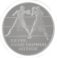 2004. 5000Ft Ag XXVIII. Nyári Olimpia - Athén kapszulában, tanúsítvánnyal, dísztokban T:PP Adamo EM189
