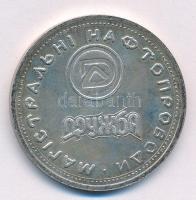 Ukrajna 2001. "Odessza-Brody olajvezeték" kétoldalas jelzetlen Ag emlékérem (32,27g/40mm) ...