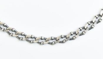 Fém nyaklánc, h: 90 cm