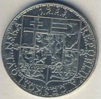 Csehszlovákia 1933. 20K Ag "Ipar, mezőgazdaság, üzlet" T:2