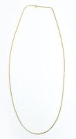 Aranyszínű bizsu nyaklánc, h: 98 cm