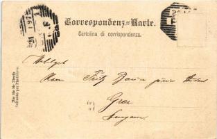 1897 (Vorläufer!) Pola, Pula; K.u.K. Kriegsmarine Kriegshafen / Osztrák-magyar haditengerészeti kikö...