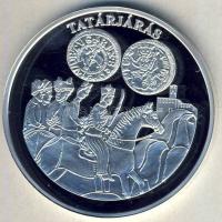 DN "A magyar pénz krónikája-Tatárjárás" Ag emlékérem, 20g T:PP Csak 2004db!