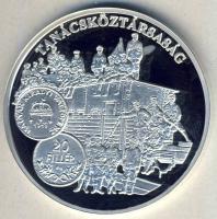 DN "A magyar pénz krónikája-Tanácsköztársaság" Ag emlékérem, 20g T:PP Csak 2004db!