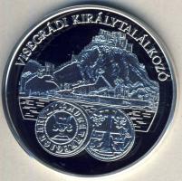 DN "A magyar pénz krónikája-Visegrádi királytalálkozó" Ag emlékérem, 20g T:PP Csak 2004db!