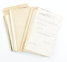 1936 Postatiszt okmány hagyatéka kinevezések, adóügyi okmányok, stb kb 30 db