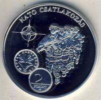 DN "A magyar pénz krónikája-Nato csatlakozás" Ag emlékérem, 20g T:PP Csak 2004db!