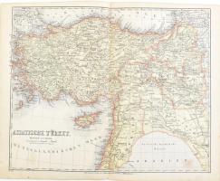 cca 1900 Asiatische Türkey / Törökország ázsiai részének térképe, 1 : 5.500.000, kissé foltos, 29,5x23,5 cm