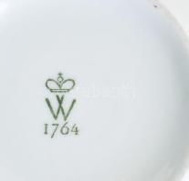 Wallendorf sárkányos váza, kézzel festett, jelzett, hibátlan, m:18, 20,5 cm