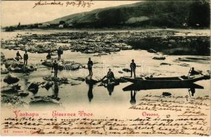 1903 Orsova, Vaskapu-szoros. Hutterer G. / Eisernes Tor / Portile de Fier / gorge, canal (EK)