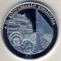 DN "A magyar pénz krónikája-A III.Köztársaság kikiáltása" Ag emlékérem, 20g T:PP Csak 2004...