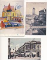 28 db MODERN képeslap: erdélyi és magyar városok, reprintekkel