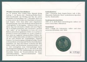 NSZK 1985. 5M "Vasút" bélyeges érmés borítékon, alkalmi bélyegzővel, hátoldali ismertető t...