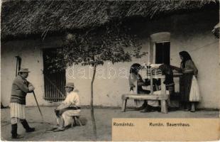 Román ház / Rumän. Bauernhaus / Romanian folklore, peasants house (EK)