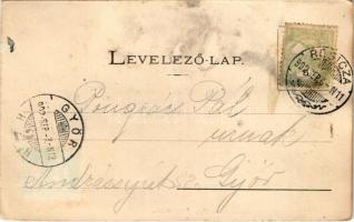 1902 Resicabánya, Resicza, Recita, Resita; Vasút utca, Népiskola és erdészeti hivatal. Weiss Adolf k...