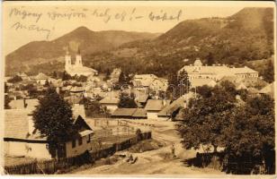 Felsőbánya, Baia Sprie; látkép, Római katolikus templom / general view. photo (vágott / cut)