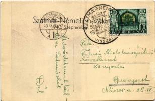 1940 Szatmárnémeti, Szatmár, Satu Mare; Román hősök szobra / Romanian heroes' statue, monument ...