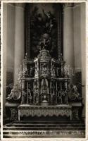 1941 Szamosújvár, Gherla; Örmény katolikus templom főoltára / Armenian Catholic church, main altar, interior (EK)