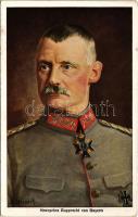 Kronprinz Rupprecht von Bayern / WWI German military art postcard. Rupprecht, Crown Prince of Bavaria, German Army commander s: Hornert (EK)