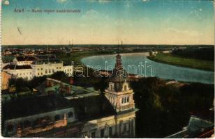 1916 Arad, Maros részlet madártávlatból / Mures riverside (ragasztónyom / glue marks)