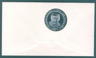 Spanyolország 1990. 2000P Ag "Olimpia - Barcelona" bélyeges érmés borítékon, alkalmi bélye...