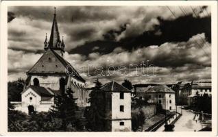 Marosvásárhely, Targu Mures; Református vártemplom. Körtesi Károly fényképész felvétele és kiadása / Calvinist castle church (EK)