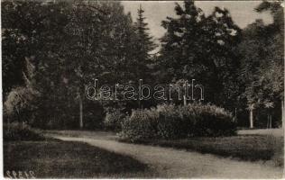 1940 Nagybánya, Baia Mare; Parte din parc / Liget részlet / park + "1940 Nagybánya visszatért" So. Stpl. (EK)