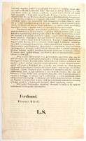 1848. december 2. Az Olmützi proklamáció, melyben V. Ferdinánd lemond a trónról, Ferenc Károly főher...