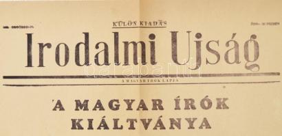 1956 Az Irodalmi Újság különkiadása a magyar írók kiáltványával október 23