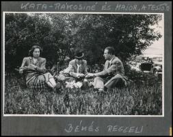 1948 Dinnyés Lajos (1901-1961) kisgazda politikus, miniszterelnök feleségének, Hegedűs Katalinnak és...