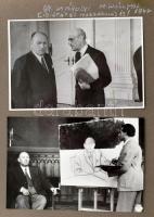 1947-1948 Dinnyés Lajos (1901-1961) kisgazda politikus, miniszterelnök fotóalbuma, benne Károlyi Mih...