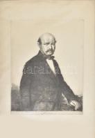 Boldizsár István (1897-1984): Semmelweis. Rézkarc, papír, jelzett. 45x34 cm