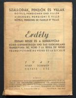 1941 Erdély északi része: szállodák, panziók turisztikai kiadvány / Northern Transylvania hotels, pensions; turistic guide