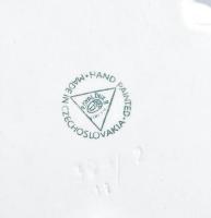 Royal Dux jegesmedve porcelán. Kézzel festett, jelzett, minimális kopással 32x40 cm