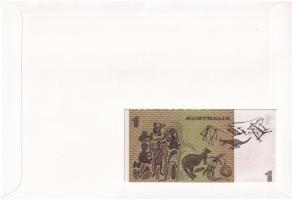 Ausztrália 1982-1983. 1D borítékban, alkalmi bélyeggel és bélyegzéssel T:I Australia 1982-1983. 1 Do...