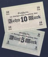 Német Birodalom/Császárság/Augsburg 1918.10.15. 5M, 10M hivatalos érvénytelenítéssel T:I,I-