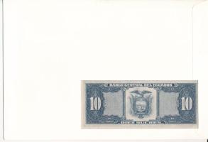 Ecuador 1986. 10S felbélyegzett borítékban, bélyegzéssel T:I Ecuador 1986. 10 Sucres in envelope wit...
