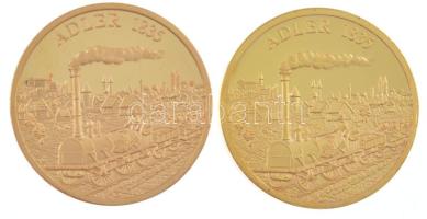 Németország 1991. Adler 1835 kétoldalas bronz emlékérem (2xklf) (30mm) T:PP Germany 1991. Adler 1835 Br medallion (2xdiff) (30mm) C:PP