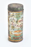 Szeged Schwartz őrölt paprika szóró festett fém doboz cca 1920. Kopott 8 cm