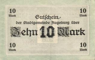 Német Birodalom/Császárság/Augsburg 1918.10.15. 5M, 10M hivatalos érvénytelenítéssel T:I,I-