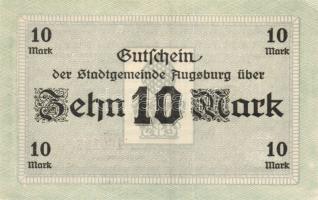 Német Birodalom/Császárság/Augsburg 1918.10.15. 5M, 10M hivatalos érvénytelenítéssel T:I,I-