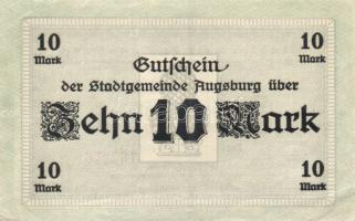 Német Birodalom/Császárság/Augsburg 1918.10.15. 5M, 10M hivatalos érvénytelenítéssel T:I,I-