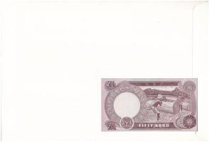 Nigéria 1976-1978. 50K felbélyegzett borítékban, bélyegzéssel T:I Nigeria 1976-1978. 50 Kobo in enve...