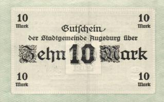 Német Birodalom/Császárság/Augsburg 1918.10.15. 5M, 10M hivatalos érvénytelenítéssel T:I,I-