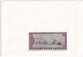 Románia 1966. 10L felbélyegzett borítékban, bélyegzéssel T:I Romania 1966. 10 Lei in envelope with s...