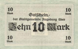 Német Birodalom/Császárság/Augsburg 1918.10.15. 5M, 10M hivatalos érvénytelenítéssel T:I,I-