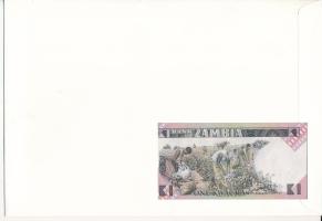 Zambia 1980-1988. 1K felbélyegzett borítékban, bélyegzéssel T:I Zambia 1980-1988. 1 Kwacha in envelo...