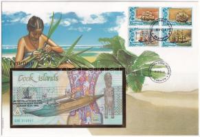 Cook-szigetek 1992. 3$ felbélyegzett borítékban, bélyegzéssel T:I Cook Islands 1992. 3 Dollars in envelope with stamp and cancellation C:UNC