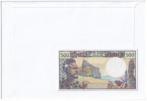 Francia Polinézia DN (1970-1992) 500Fr felbélyegzett borítékban, bélyegzéssel T:I Eastern Caribbean ...